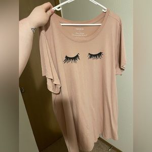 Torrid eyelash t shirt 3x